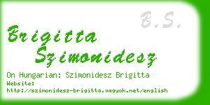 brigitta szimonidesz business card